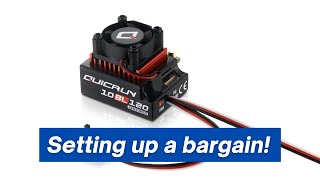 Setting up the Hobbywing Quicrun 10BL120  an RC ESC bargain [upl. by Christa]