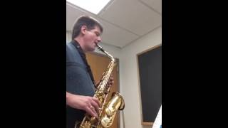 NYSSMA Alto Sax level 2 Weber Hunters Chorus [upl. by Aicirtal]