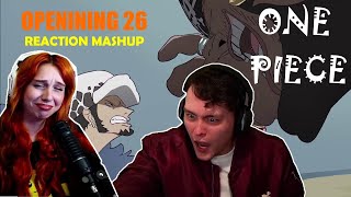 One Piece Opening 26 Reaction Mashup [upl. by Artnoed]