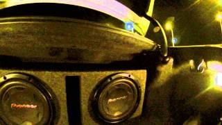 2 of 12 inch 4000 watt subwoofers on Dodge Charger 2011 [upl. by Floria]