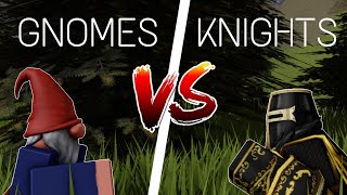 Gnomes Vs Knights ROBLOX [upl. by Nilrah]