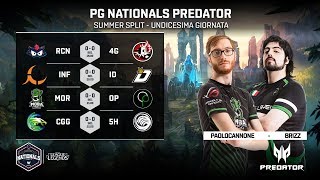 PG NATIONALS PREDATOR  UNDICESIMA GIORNATA  MOR vs OP [upl. by Darwin363]