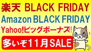 楽天イーグルス感謝祭、Amazonブラックフライデー、Yahooビッグボーナス。2024年11月お得なSALE情報☆ [upl. by Tobie]