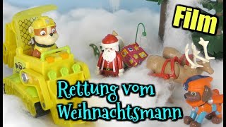 PAW PATROL Film Rettung vom Weihnachtsmann I Paw Patroller Rubble Zuma amp Ryder I Kinder Spielzeug [upl. by Ahcsat]