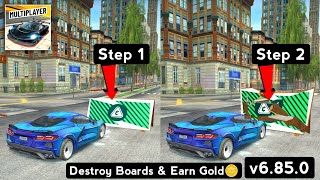 New Update v6850 Destroy Boards amp Earn Gold  Extreme Car Driving Simulator 2024 [upl. by Braynard532]