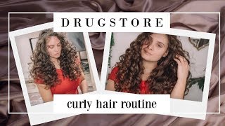 drugstore curly hair routine [upl. by Lupita]