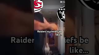 Raiders vs chiefs rivalry be like😂 [upl. by Raynah]