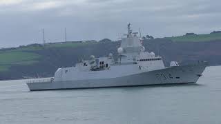 Norwegian Frigate F314 HNOMS Thor Heyerdahl arriving into Plymouth 040119 4K amp HD [upl. by Eliott]