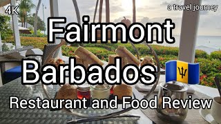 Fairmont Royal Pavilion Barbados Hotel 🇧🇧  Restaurant and Food Review  Things to do Barbados [upl. by Ititrefen146]