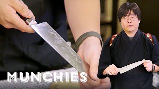 How to Sharpen a Knife with a Japanese Master Sharpener [upl. by Nylicaj678]