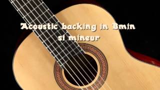 Acoustic guitar backing track in Bmin [upl. by Dahlstrom]