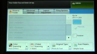 Xerox 5300 Series  Scan To Folder [upl. by Arnaud]