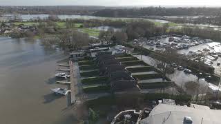 Flooding in Chertsey 7th Jan 2024 [upl. by Kori]