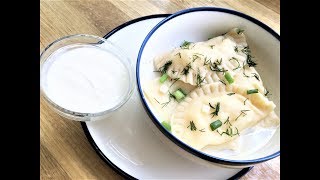 VARENIKI WITH POTATOES AND CHEESE RECIPE l Slavic Dumplings [upl. by Aiclid520]