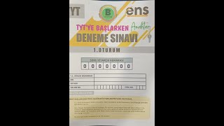 ENS TYT YE BAŞLARKEN ANAHTAR DENEMESİ GEOMETRİ ÇÖZÜMÜ [upl. by Enytnoel]