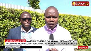 Tributes from CEO Nenyon TV martin Koskey Musicians and comedians association [upl. by Drolet]