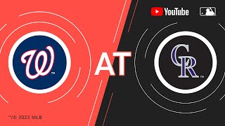 Nationals at Rockies  MLB Game of the Week Live on YouTube [upl. by Rowan]