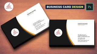 Business Card Design in Photoshop  Graphics Diary  Visiting Card Tutorial [upl. by Aevin]