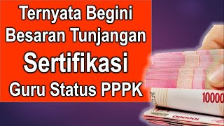 Besaran tunjangan sertifikasi guru status PPPKP3K [upl. by Ahtelrac196]