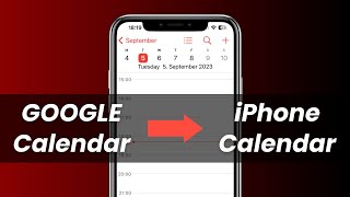 How to Sync Google Calendar with iPhone Calendar Apple Calendar 2023 [upl. by Catima]