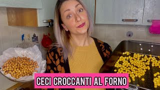 La nostra ricetta dei CECI CROCCANTI AL FORNO al curry alla paprika e DOLCI MEGLIO DELLE PATATINE [upl. by Eerrahs848]