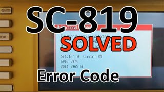 SC 819 ERROR CODE  SOLUTION  RICOH 4000 5000 4001 5001  GUARANTEED [upl. by Pejsach368]