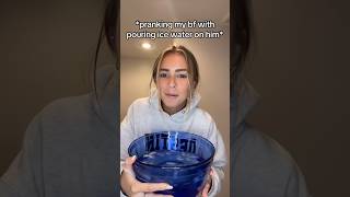 ICE WATER PRANK ON BOYFRIEND 😳 relationship funny prank [upl. by Ulphi]