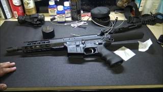 Cleaning AR15 pistol Some shooting [upl. by Gagne]