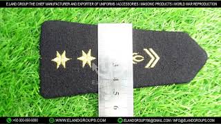 Embroidered Uniform Epaulette Uniform Military Embroidered epaulette Military Epaulettes [upl. by Bathelda]