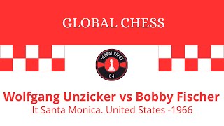 Wolfgang Unzicker vs Bobby Fischer Santa Monica United States 1966 [upl. by Esaele372]