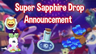 SUPER MEGA SAPPHIRE DROP ANNOUNCEMENT  FREEDOM DAY DROP  Animal Jam [upl. by Notlew]