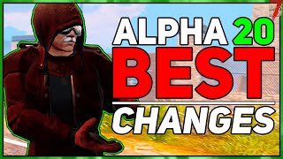 Alpha 20  Top 7 Small Changes  7 Days To Die [upl. by Aletse]