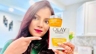 Olay Regenerist Vitamin C  Peptide 24 beauty olay review skincarereview [upl. by Oijres]