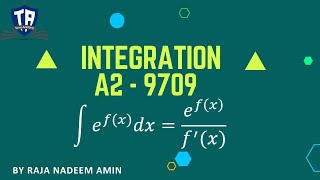 Integrating Exponential functionA2 9709 [upl. by Euqinomahs420]