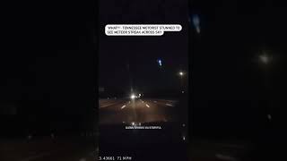 What Tennessee motorist stunned to see meteor streak across sky [upl. by Zetrauq668]