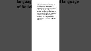 What is Indigenous language [upl. by Courcy602]