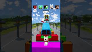 NOOB vs PRO vs HACKER vs HEROBRINE Car Jump Challenge 11 😁 🚗 shorts beamngdrive [upl. by Carlstrom]