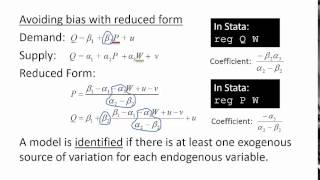 Simultaneous Equations and Instrumental Variables [upl. by Hairaza]