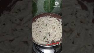 White sauce pasta 😋recipe food viral cooking [upl. by Rombert]