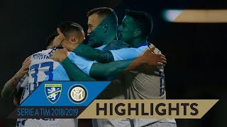 FROSINONE 13 INTER  HIGHLIGHTS  Three goals three points [upl. by Shalne]