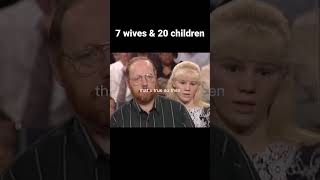 Polygamy debate  He has 7 wives amp 20 children  part4 judgejudy shorts [upl. by Yesac]