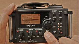 Tascam DR60 Video Tutorial  Turn on and Initialise [upl. by Yleoj]