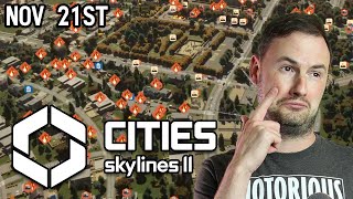 Sips Plays Cities Skylines II  211123  dr eddies londonesque city DELC [upl. by Otirecul]