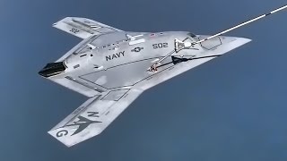 X47B Unmanned Combat Air Vehicle • 1st Inflight Refueling [upl. by Mcarthur]