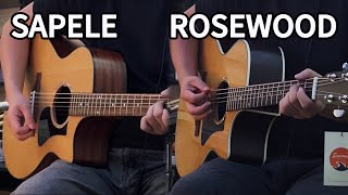 EASTMAN GUITARS  PCH1GACE vs PCH2GACE  SAPELE vs ROSEWOOD  SOUND TEST  NO EFFECT [upl. by Othelia]