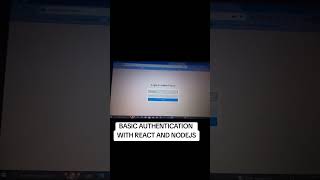 Basic authentication with reactjs and nodejs windows cmd programming python cybersecurity ai [upl. by Ttenyl]