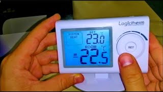 Logichterm R3Rf Termostat Wireless Centrala [upl. by Arimak]