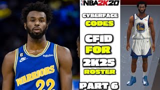 NBA 2K20 MOBILE CFIDS FOR 2K25 ROSTER PART 6 [upl. by Medorra]