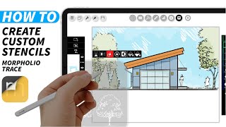 How To Create amp Import Custom Stencils in Morpholio Trace  Stencil Pack [upl. by Kcirdot]