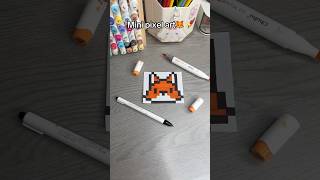 🦊Mini pixel art ideas✨ pixel pixelart pixelartideas art dtawing [upl. by Arbed]